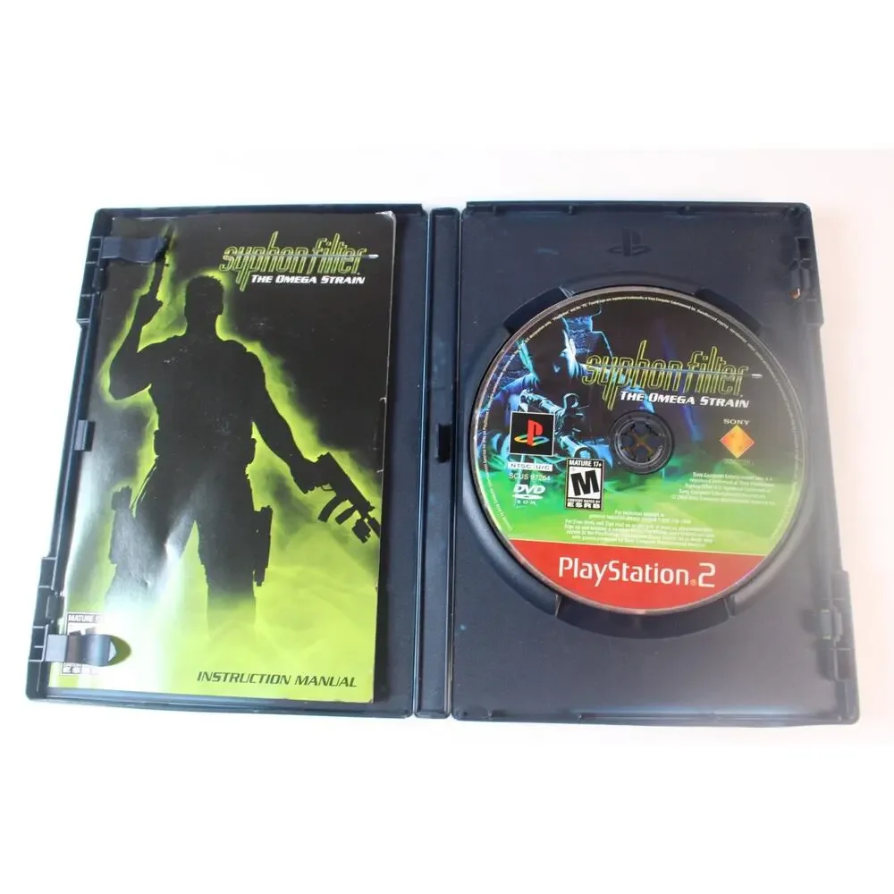 Syphon Filter: The Omega Strain (Sony PlayStation 2, PS2) Authentic, Complete
